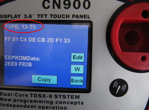 
			CN900 key programmer copy T5 chip procedure		