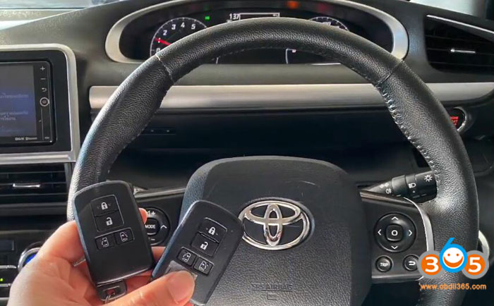 Program Toyota Sienta 2016+ All Smart Key Lost with Autel
