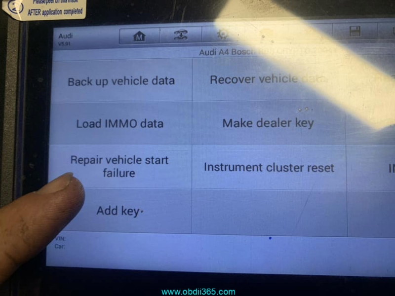 Audi DEF Error Solved by Autel IM508/IM608