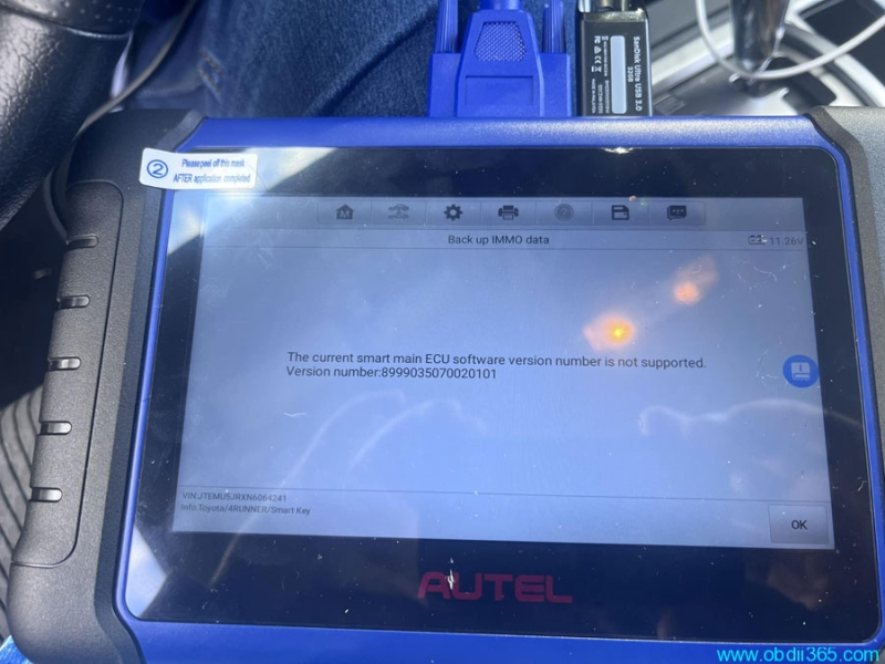 Autel IM508 2022 4Runner ECU Software Not Supported Solution