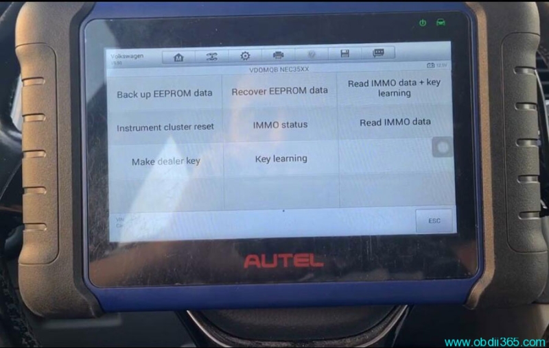 Autel IM508 Add Key VW Golf7 MQB48 VDO NEC35XX