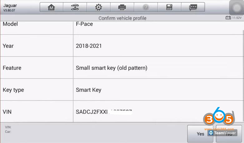 Autel IM508 Adds 2018 Jaguar F-pace Smart Key on Bench