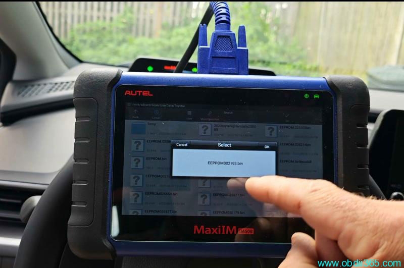 Autel IM508 Adds 2023 Toyota Prius Proximity with OBDSTAR 30 Pin Cable