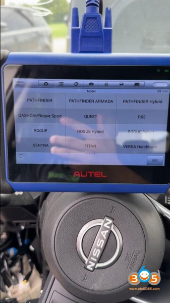 Autel IM508 Read 2024 Nissan Rogue AKL Pin Code with APB131