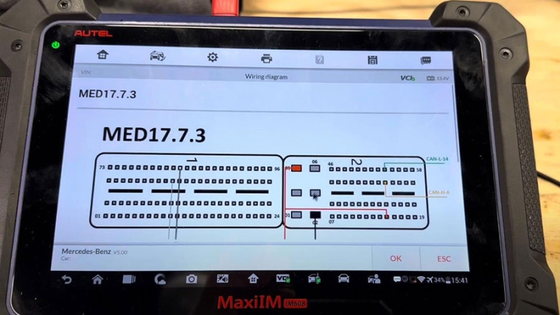 Autel IM608 Clone Mercedes FBS4 ECU via Gbox3