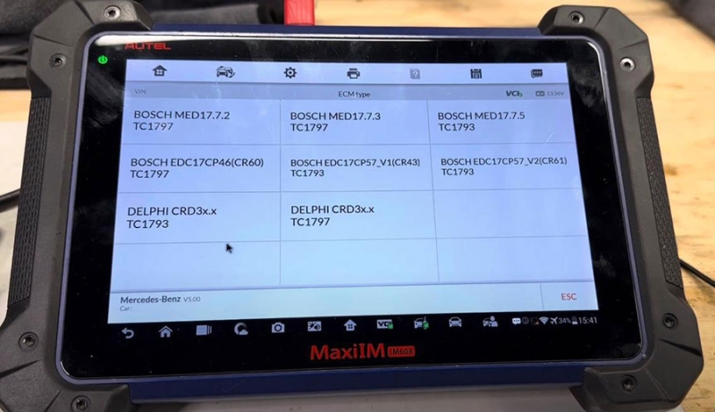 Autel IM608 Clone Mercedes FBS4 ECU via Gbox3