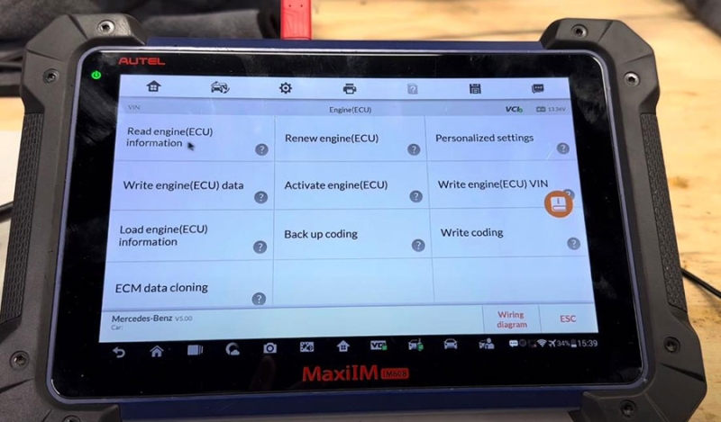 Autel IM608 Clone Mercedes FBS4 ECU via Gbox3