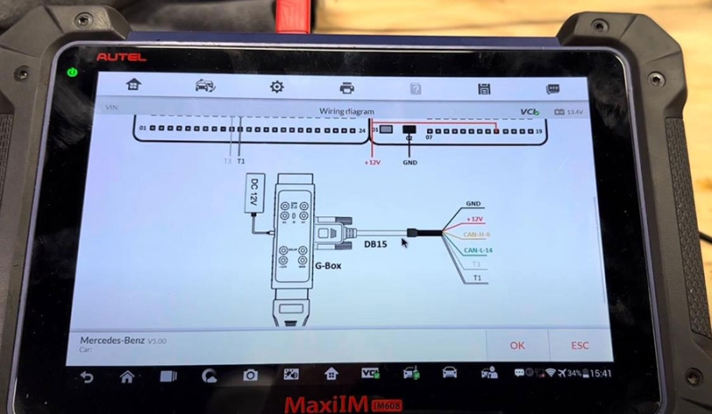 Autel IM608 Clone Mercedes FBS4 ECU via Gbox3