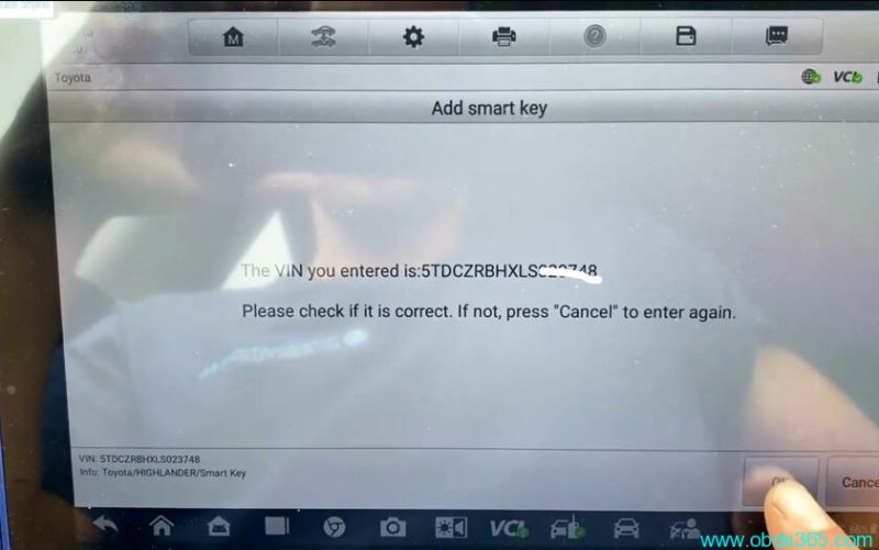 Autel IM608 II Program Highlander 2020-2023 All Keys Lost by OBD