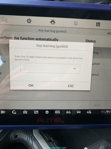 Autel IM608 Nissan NV400 Asks for 12-digit PIN Code?