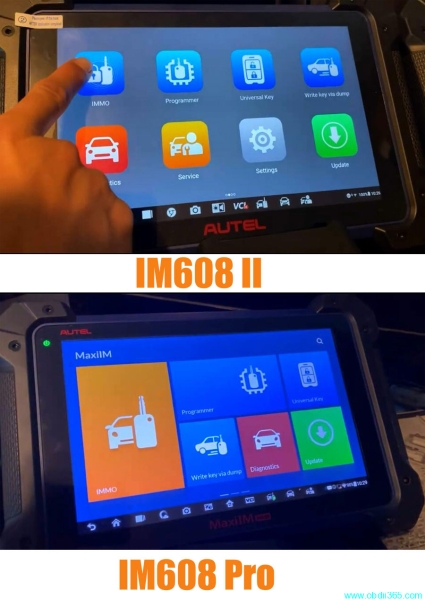 Autel IM608 Pro II vs IM608 Pro