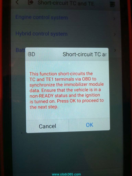 Autel KM100 Adds Short-circuit TC and TE1 Terminals via OBD Function