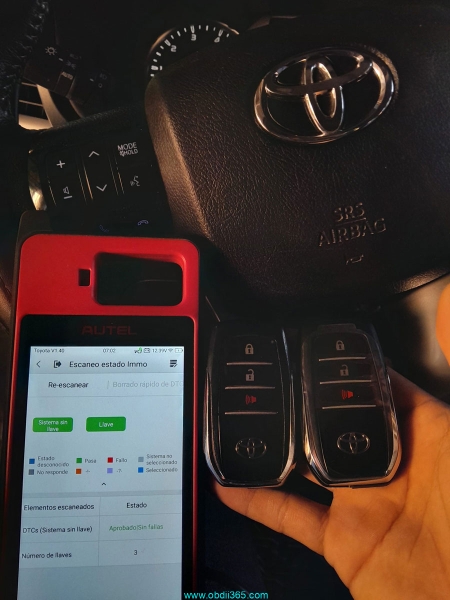 Autel KM100 Adds Toyota HILUX 2023 Smart Key via OBD