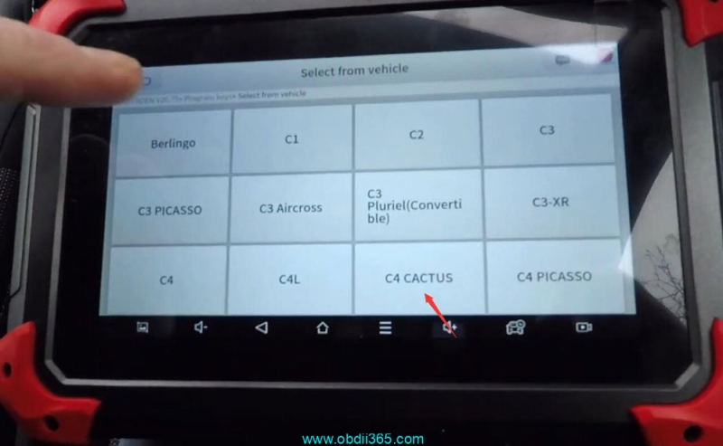 How to Add 2016 Citroen C4 Key Fob with Xtool D7/D8