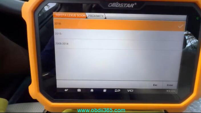 How to Add 2020 Toyota Highlander Proximity with OBDSTAR?