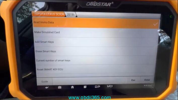How to Add 2020 Toyota Highlander Proximity with OBDSTAR?