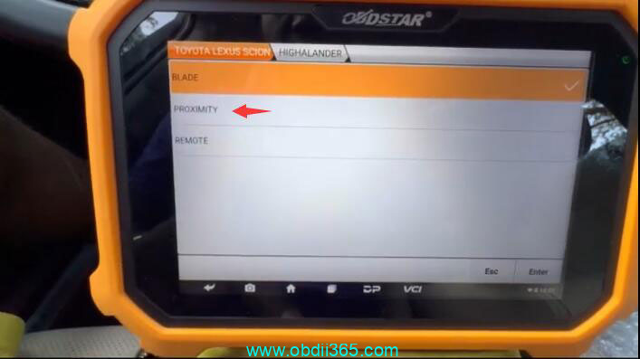 How to Add 2020 Toyota Highlander Proximity with OBDSTAR?
