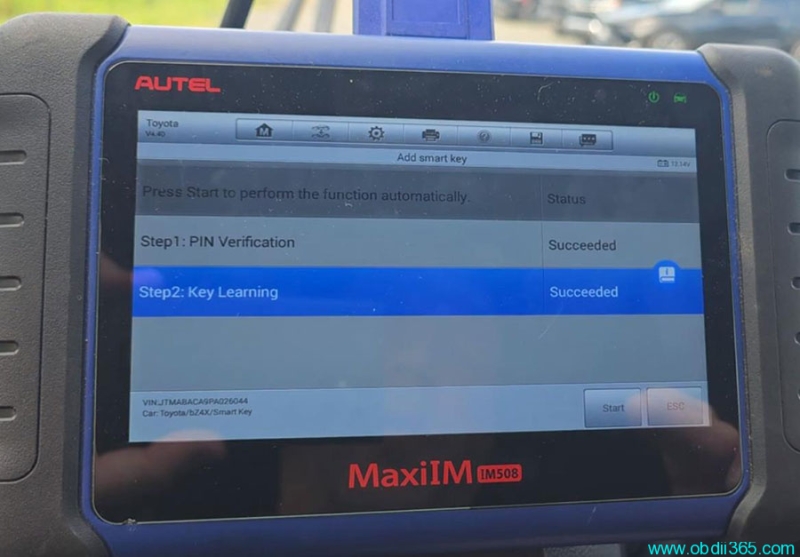How to Add 2023 Toyota BZ4X Key by Autel IM508 and OBDSTAR 30 Pin Cable?