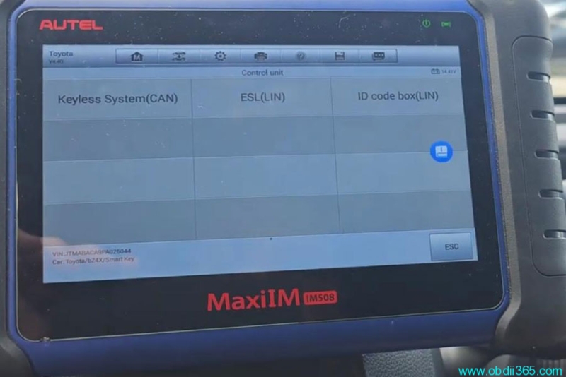 How to Add 2023 Toyota BZ4X Key by Autel IM508 and OBDSTAR 30 Pin Cable?