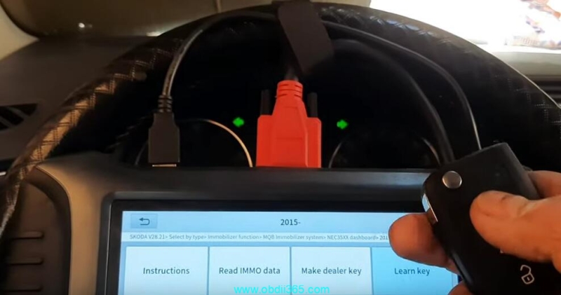 How to Add Skoda Fabia 2019 MQB NEC35XX Key with Xtool X100 PAD3