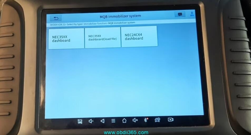 How to Add Skoda Fabia 2019 MQB NEC35XX Key with Xtool X100 PAD3