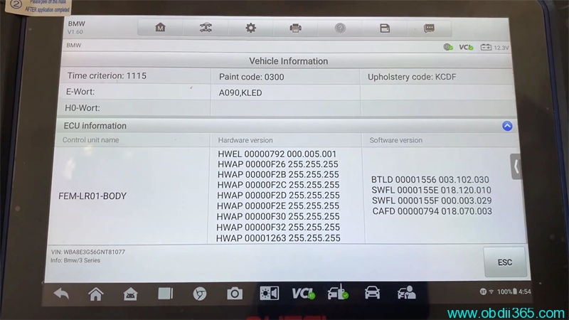 How to Check and Update BMW FEM/BDC Version by Autel IM608 II?