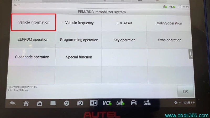 How to Check and Update BMW FEM/BDC Version by Autel IM608 II?