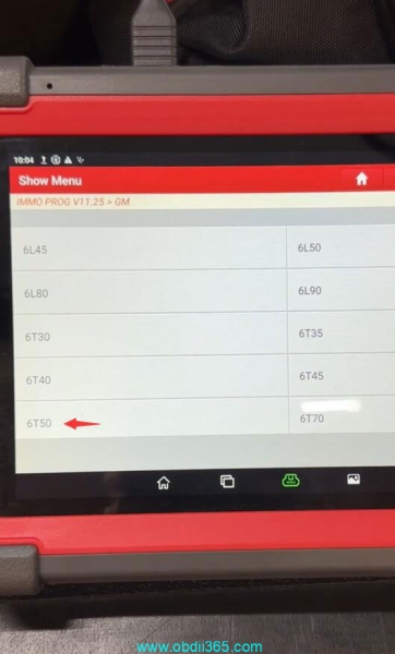 How to Clone GM 6T50 Gearbox by Launch X431 IMMO Plus?