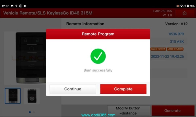 How to Program Cadillac SLS ID46 KeylessGo Smart Key with Launch X431 IMMO Plus?