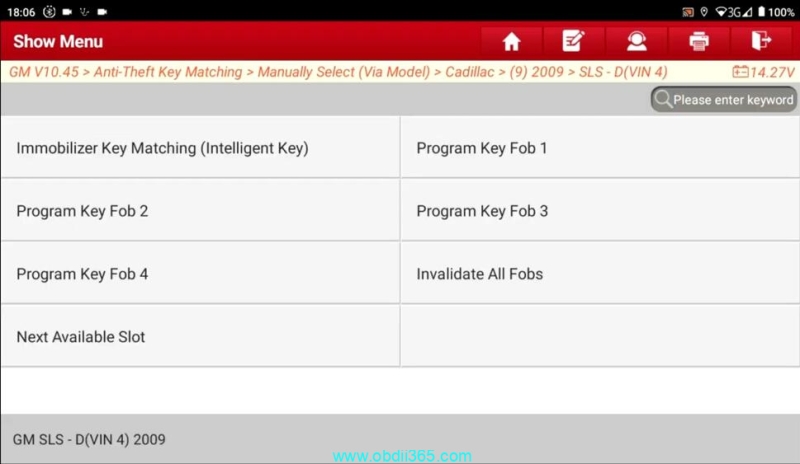 How to Program Cadillac SLS ID46 KeylessGo Smart Key with Launch X431 IMMO Plus?