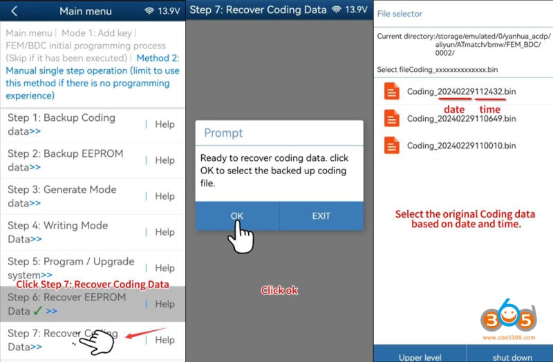 How to Recover BMW FEM BDC with Yanhua Mini ACDP