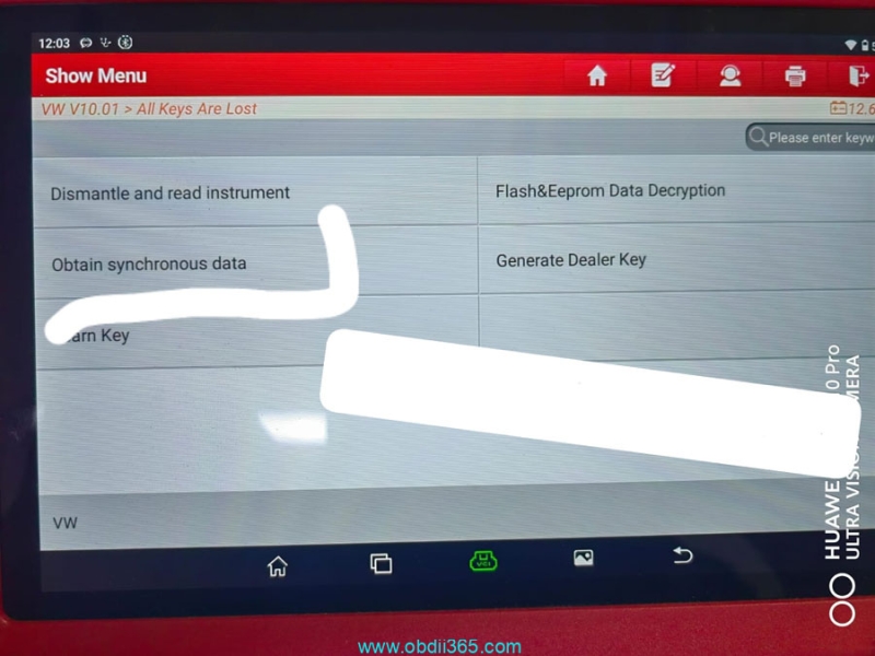 Launch X-prog3 Calculates MQB NEC35XX Sync Data for Free