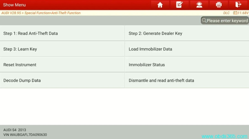 Launch X-prog3 Program 2013 Audi S4 BCM2 All Keys Lost