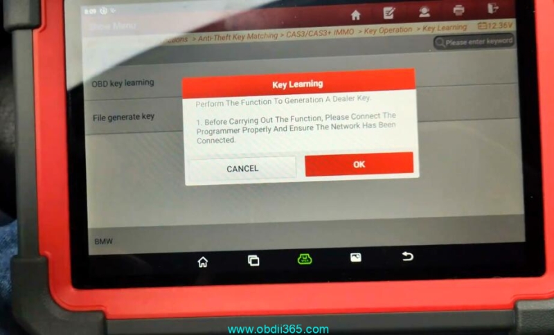 Launch X431 IMMO Plus Adds BMW CAS3+ Key via OBD