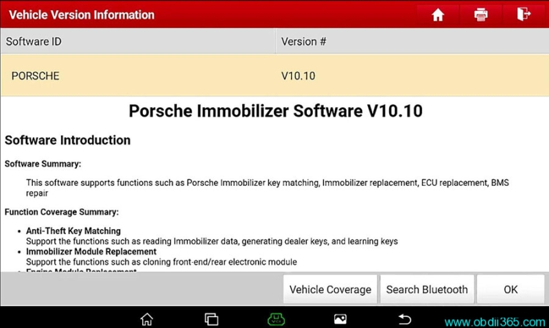 Launch X431 IMMO Plus Program Porsche Cayenne 5M48H Key