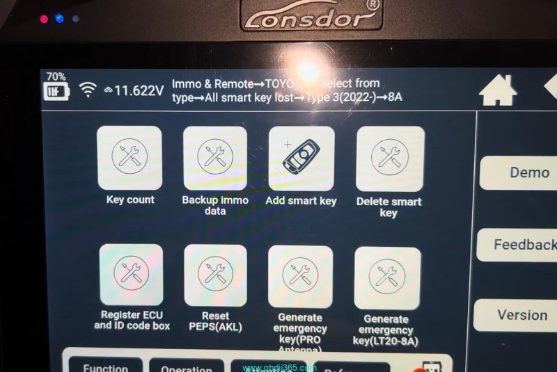 Londsor K518 Pro Program Land Cruiser 2022-2024 All Smart Keys Lost with FP30 Cable