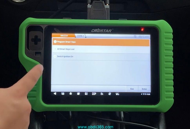 OBDSTAR G3 Program 2024 Mazda CX-5 All Smart Keys Lost by OBD