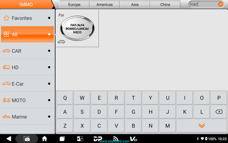 OBDSTAR G3 Read 20220- Fiat Hybrid IMMO Data from BCM