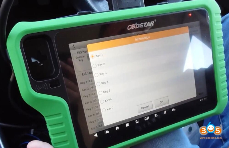 OBDSTAR X300 Classic G3 Adds Mercedes W169 BE Key