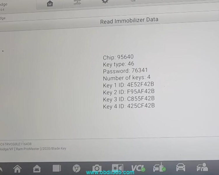 OTOFIX IM2 Program Dodge RAM Promaster 2020 Key