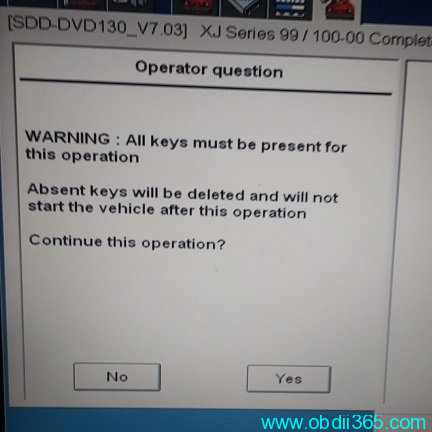 Program 1999 Jaguar XJ8 ID13 Key with JLR Mangoose SDD