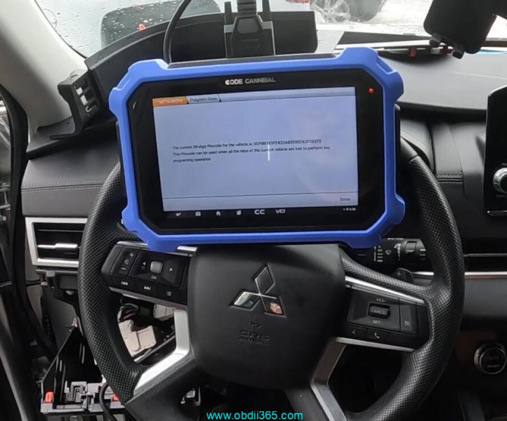 Program 2023 Mitsubishi Outlander All Keys Lost with OBDSTAR and 40 PIN Cable