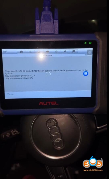 Read Audi BCM2 Encrypted IMMO Data with Autel IM508 and APB131