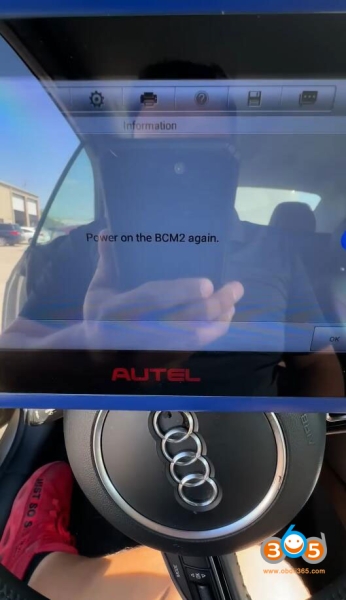 Read Audi BCM2 Encrypted IMMO Data with Autel IM508 and APB131