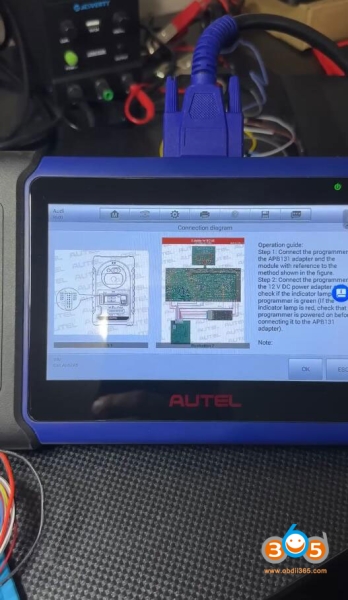 Read Audi BCM2 Encrypted IMMO Data with Autel IM508 and APB131