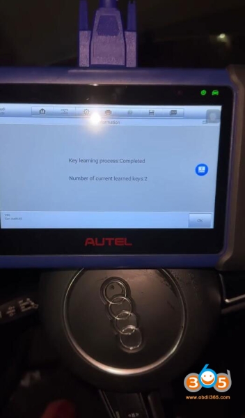 Read Audi BCM2 Encrypted IMMO Data with Autel IM508 and APB131