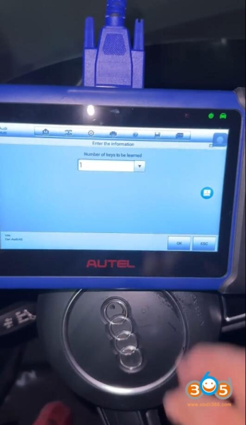 Read Audi BCM2 Encrypted IMMO Data with Autel IM508 and APB131