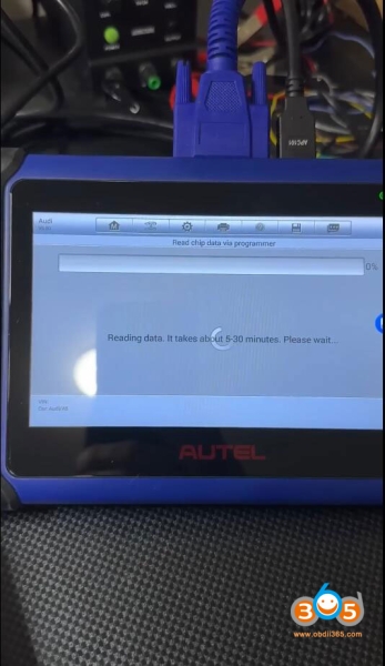 Read Audi BCM2 Encrypted IMMO Data with Autel IM508 and APB131