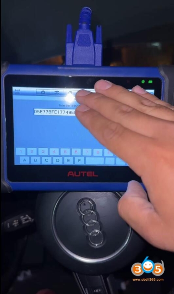 Read Audi BCM2 Encrypted IMMO Data with Autel IM508 and APB131