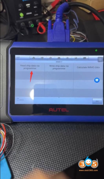 Read Audi BCM2 Encrypted IMMO Data with Autel IM508 and APB131